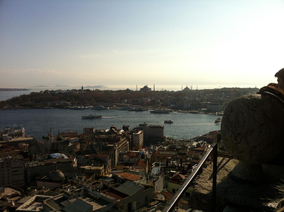 Galata torony Isztambul kilátás
