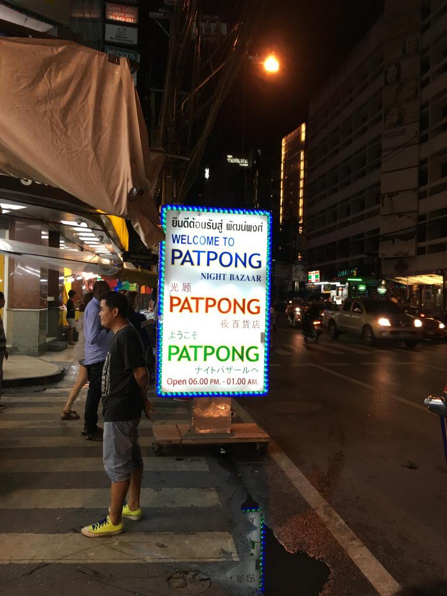 Patpong negyed Bangkok